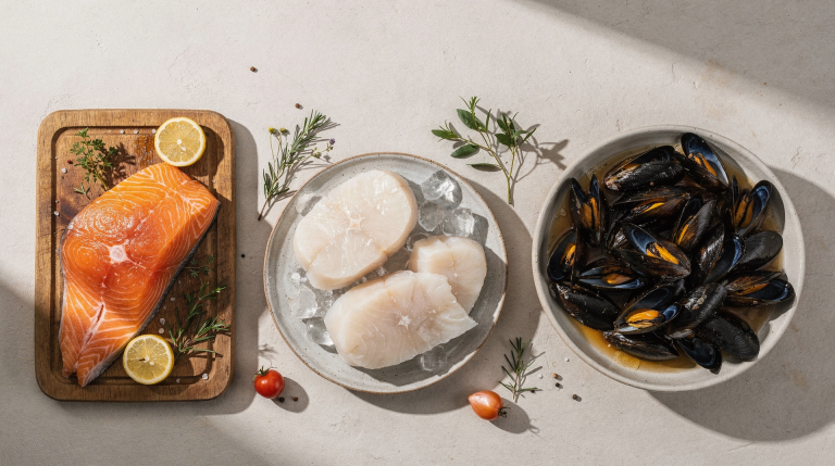 Сезонность рыбы и морепродуктов: когда лосось, треска и мидии самые вкусные